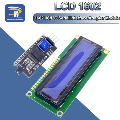 1602 16x2 HD44780 pour Arduino caractère 5V LCD écran bleu 1602A IIC/I2C série PCF8574 Interface adaptateur plaque Module KIT de bricolage ► Photo 1/6
