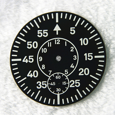 Cadran de montre lumineux vert, 38.9mm, plaque de montre-bracelet pour ETA 6497 6498 ST36 pièces de réparation de montre de remplacement ► Photo 1/4