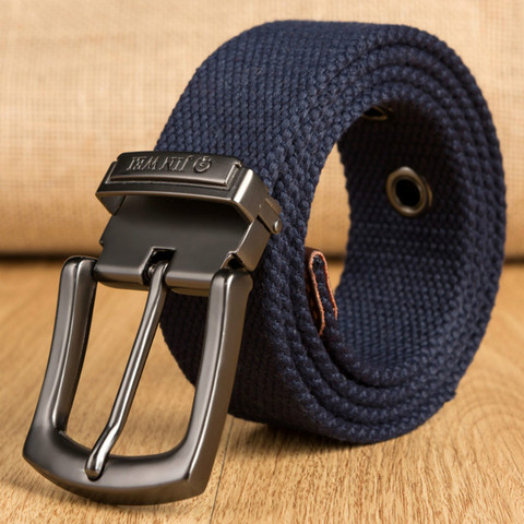 Ceinture de toile pour hommes, ceintures tactiques de l'armée de vente pour hommes, Sport de plein air, Simple pratique, tissage de Nylon, pantalon de Cowboy ► Photo 1/6