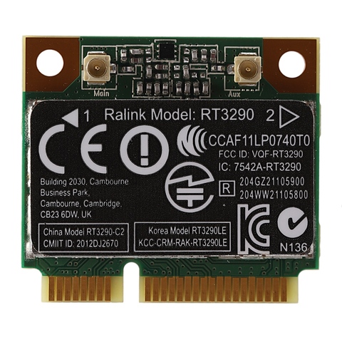 150Mbps 2.4Ghz RT3290 802.11B/G/N sans fil Wlan WIFI + Bluetooth BT 3.0 demi-carte PCI-E pour HP CQ58 M4 M6 4445S DV4 ► Photo 1/6