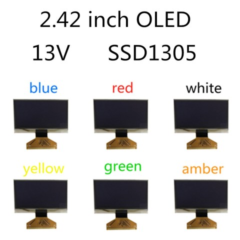 13V SSD1305 SSD1305Z plug qualité industrielle 2.4/2.42 pouces OLED affichage 12864 LCD écran dispositif de mise en évidence pour nivona ► Photo 1/2