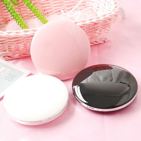 Mini vanité compacte de maquillage tenue dans la main de miroir de vanité de Led de 3 couleurs pliable ► Photo 1/6