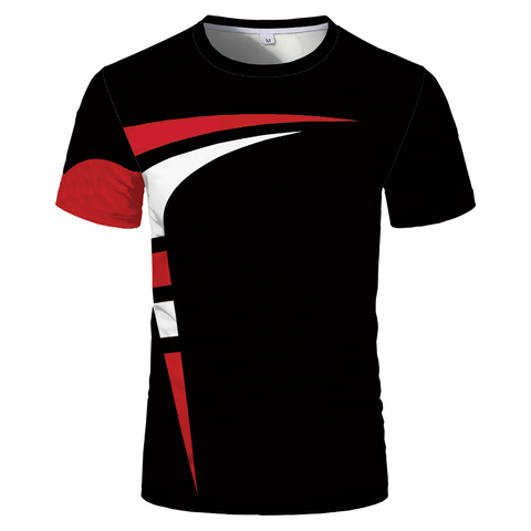 Mode nouvelle impression 3D été offre spéciale à manches courtes col rond hommes et femmes même sport T-shirt ► Photo 1/6