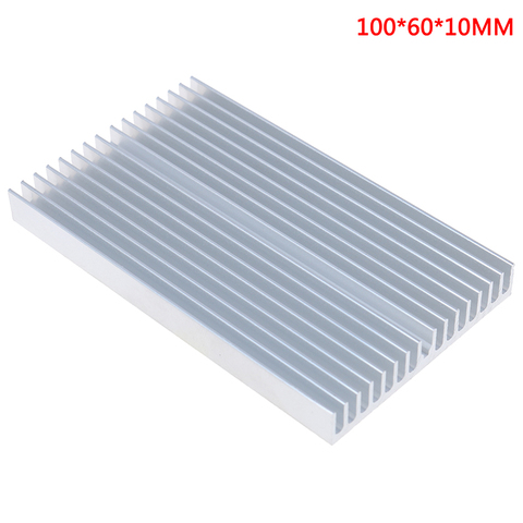 Dissipateur thermique en aluminium, 100x60x10mm, radiateur en forme de Grille, puce de dissipateur thermique pour Transistor de puissance IC LED ► Photo 1/6