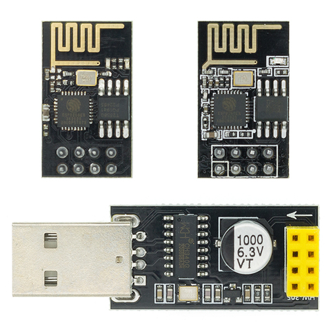 Module WIFI USB vers ESP8266, adaptateur ESP-01 ESP-01S, carte, ordinateur, téléphone, communication sans fil, développement de microcontrôleurs ► Photo 1/6