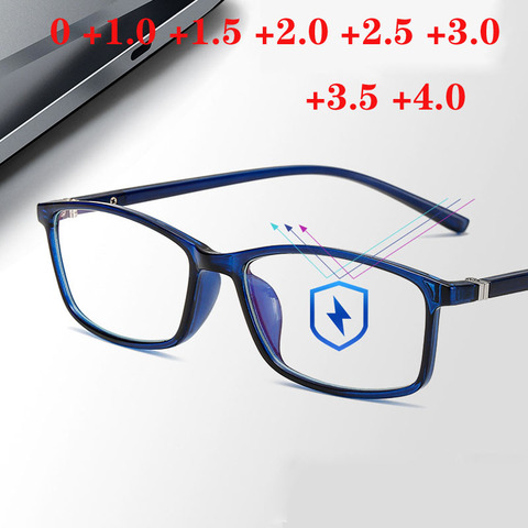 Lunettes de lecture ultralégères Anti-rayons bleus, pour hommes et femmes, Anti-fatigue, presbytes, hypermétropie, + 1.0 + 1.5 + 2.0 + 2.5 ► Photo 1/6