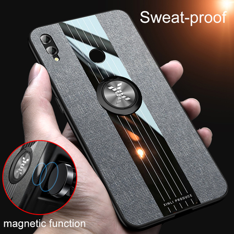 Coque souple en TPU avec anneau magnétique pour Huawei, compatible modèles Honor 20S, 10i, 9X, Premium, 7X, 7C Pro, 8X Max, 6X, Honor View 30, 20, Note 10 Lite Pro ► Photo 1/6