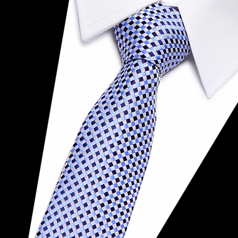 Cravate fine en soie pour homme, accessoire de mode, motif floral, à carreaux, en coton, 100% cm, 7.5, 2022 ► Photo 1/6