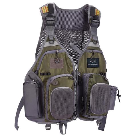 Bassdash-gilet de pêche avec sangle ajustable, pour la pêche au bar à la mouche et les activités de plein air, pour hommes et femmes ► Photo 1/6