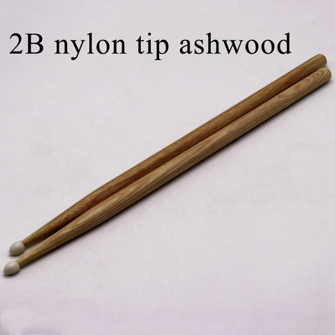 Bonne qualité 2B nylon pointe tambour bâton de frêne ► Photo 1/1