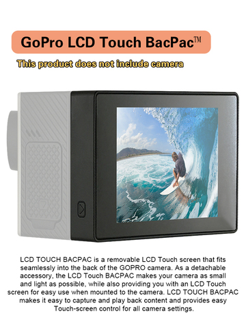 GoPro – hero4 / 3 + / 3 original, clip sur écran, caméra de mouvement avec écran tactile LCD + housse de protection pour porte arrière ► Photo 1/6