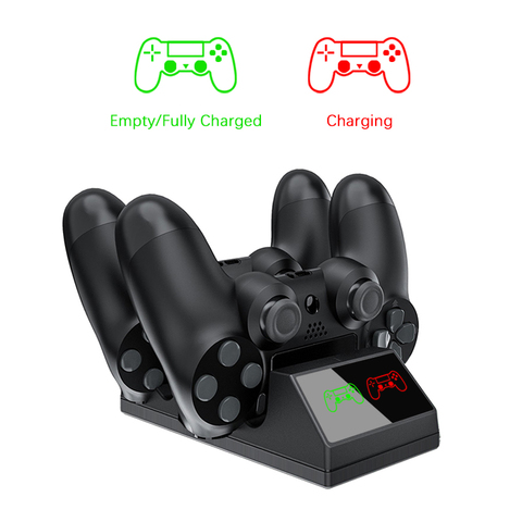 Double PS4 contrôleur charge Station d'accueil aimant socle de charge pour Sony Playstation 4 PS4 Pro/mince contrôleur sans fil ► Photo 1/6