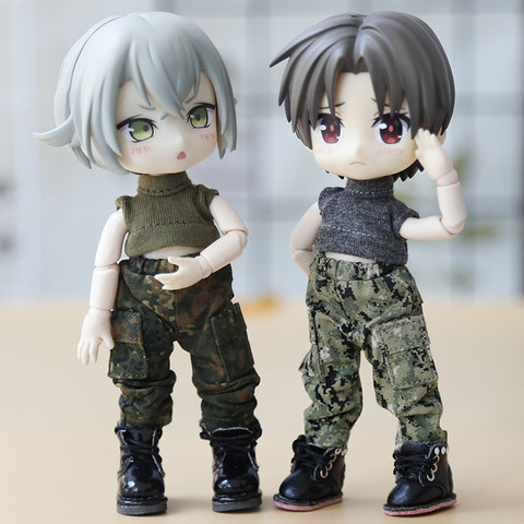 Pantalon de camouflage de Jungle pour poupée OB11 Bjd, vêtements de poupée, ob11,obitsu11,Molly, 1/12bjd, T-shirt, accessoires, nouvelle collection ► Photo 1/6