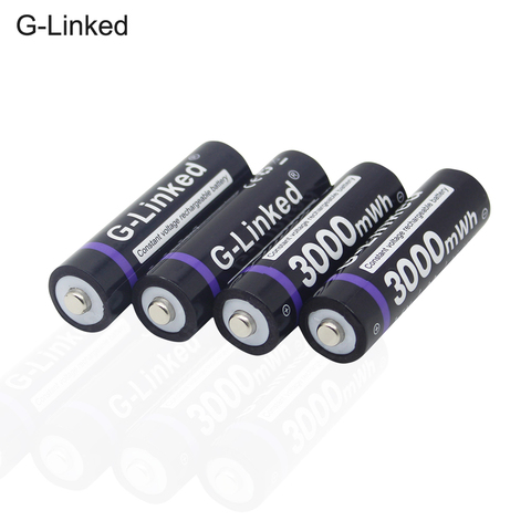 Batterie Lithium-ion AA 1.5 V, 3000mwh, Rechargeable, pour horloges, souris, ordinateurs et jouets ► Photo 1/6