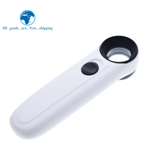 TZT – Loupe de poche Portable 15X, outil de poche Portable professionnel avec 2 lumière LED ► Photo 1/6