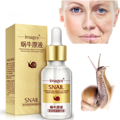 Extrait d'escargot sérum visage Essence Anti-rides acide hyaluronique Anti-âge collagène blanchissant hydratant soin du visage livraison gratuite ► Photo 1/6