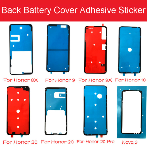 Boîtier de batterie arrière couverture autocollant adhésif colle ruban pour Huawei Honor 8 9 10 Lite 8X 9X 20 20i 20Pro Nova 3 4 P8 P9 Lite 2017 ► Photo 1/6
