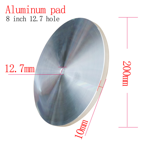 Tampon de polissage en aluminium 8 ''(200MM), ouverture 12.7mm, pour support de disques de polissage, disques en laine et disques en cuir ► Photo 1/6