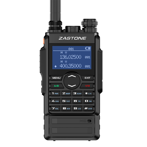 Zastone M7 double bande 5W talkie-walkie 136-174 400-480mhz 250 canaux 2600mah batterie hf émetteur-récepteur radio jambon ► Photo 1/6