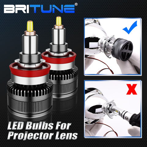 LED D2S H7 H1 H11 D2H 9005 9006 LED Ampoule Phare 8000LM 70W Hella 3R/Koito Q5 Lentille De Projecteur Antibrouillard Feux De Voiture Accessoires ► Photo 1/6