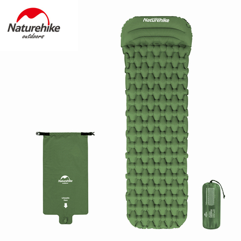 Matelas gonflable portatif ultra-léger de matelas d'air de naturetrekking sac à dos imperméable à l'eau pliant le tapis de Camping de voyage de lit avec l'oreiller ► Photo 1/6