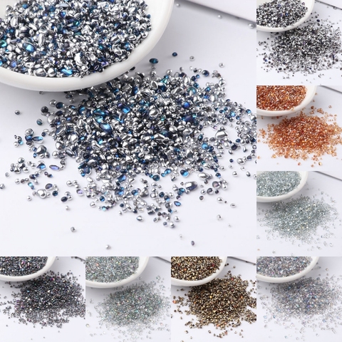 Mini perles en pierre irrégulière | 10g/paquet, perles sans trou 1-4mm mixte, pour le globe, moule en silicone, breloques de remplissage, bricolage, décoration de la maison des ongles ► Photo 1/6