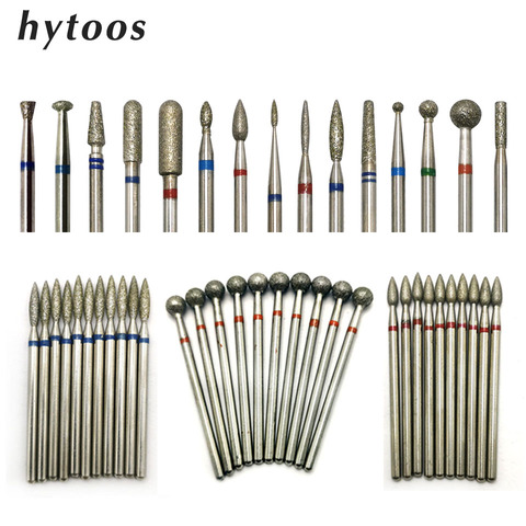 HYTOOS-forets à ongles, mèches diamantées, accessoire de manucure, fraise pour pédicure, 10 pièces/ensemble ► Photo 1/6