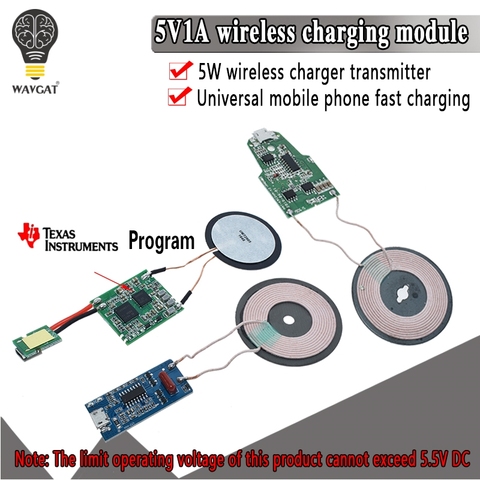 5V 1A alimentation sans fil charge 5W chargeur sans fil transmetteur universel charge rapide bricolage Micro USB bobine de charge ► Photo 1/6