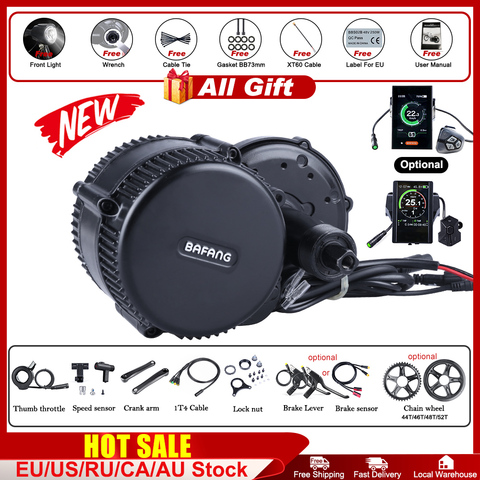 Bafang – kit de motorisation de vélo électrique 48V, 750W, modèle BBS02B, moteur à entraînement central dans le pédalier, 44T, 46T, 48T, 52T, DPC18, 500C, C965, 850C ► Photo 1/6