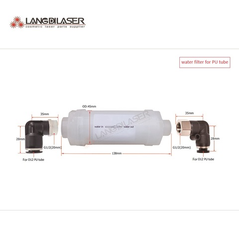 Système de laser à diode, filtre à eau pour l'installation de tubes en PU D12 ► Photo 1/1