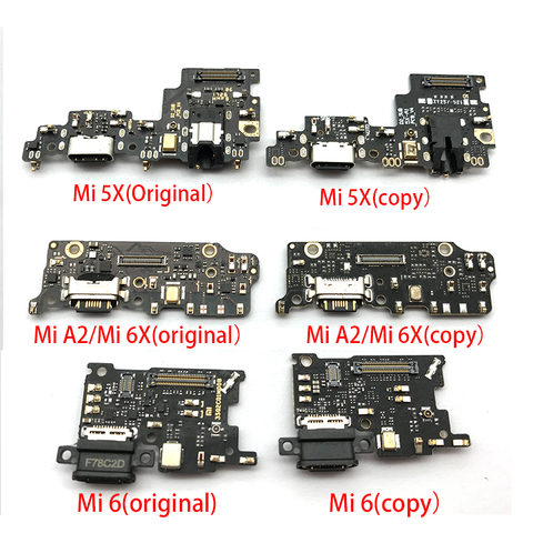 Carte de connexion de Port de chargement USB avec ruban flexible, pour Xiaomi Mi A1 A2 5 Mi5 Mi6 Mi 6 5s Plus Note 2 5X 6X A2 lite, nouveau ► Photo 1/6