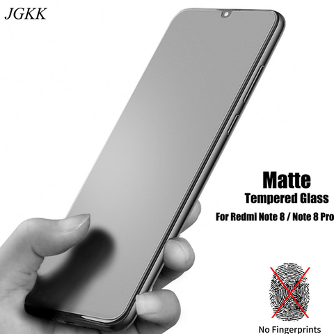 Protecteur d'écran, en verre trempé givré mat pour Xiaomi Redmi Note 9 Pro Max 9S 8 Pro 8T 7S ► Photo 1/6