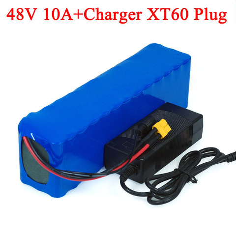 48v lithium ion batterie 48v 10Ah 1000w 13S3P Lithium ion batterie pour 54.6v e-bike électrique vélo Scooter avec BMS + chargeur ► Photo 1/6