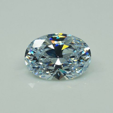 30 CT énorme saphir blanc AAA Zircon 15*20MM ovale coupe pierres précieuses en vrac pierres précieuses en gros ► Photo 1/6