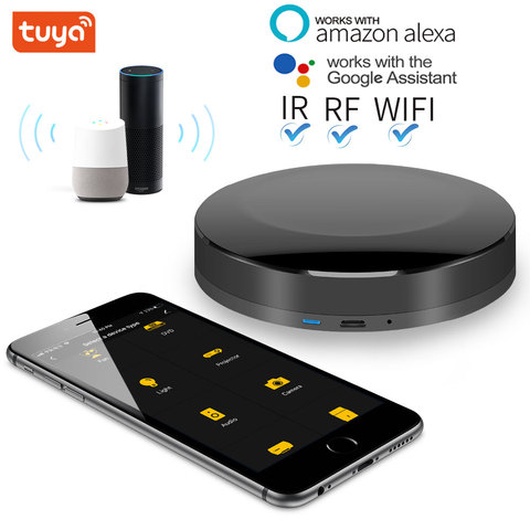 TUYA – domotique intelligente WIFI + IR + RF + 4G contrôleur universel pour iOS Android fonctionne avec commande vocale Alexa Google Home ► Photo 1/6