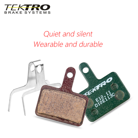 TEKTRO E10.11 plaquettes de frein vtt montagne route pliable vélo plaquettes de frein à disque pour shimano MT200/M355//M395/M415/M416/M445/M446 ► Photo 1/6