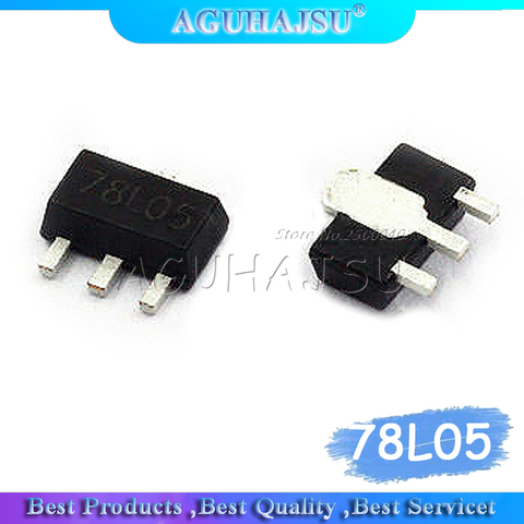 Régulateur de tension 5 V 7805 ma, 20 pièces, 78L05 L78L05, sot-89 SMD ► Photo 1/1