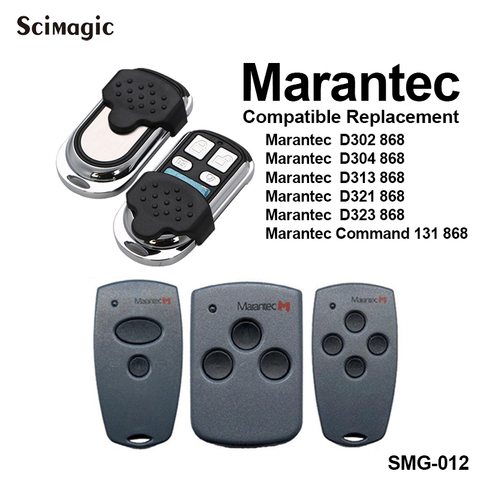 Marantec D302 D304 D321 D323 D382 D384 commande de garage 868.3 MHz ouvre-porte de garage Marantec Digital 302 868 télécommande ► Photo 1/6