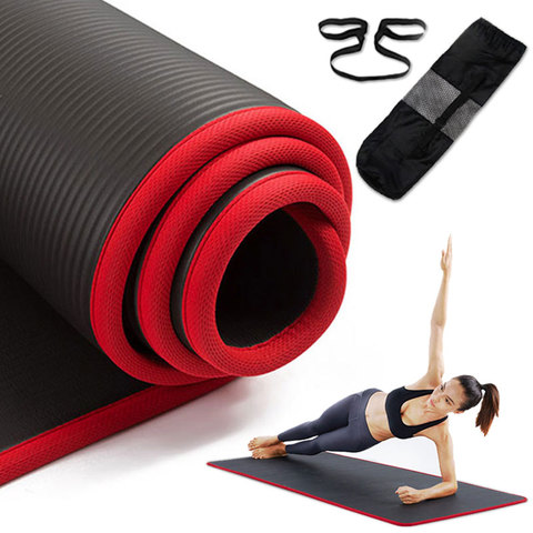 10mm tapis de Yoga antidérapant 183cm * 61cm épaissi NBR tapis de gymnastique sport salle de Fitness Pilates Yoga coussinets ► Photo 1/6