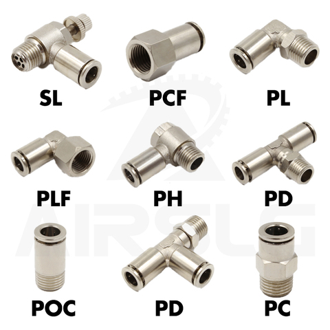 Connecteurs pneumatiques BSPT M5 1/8 