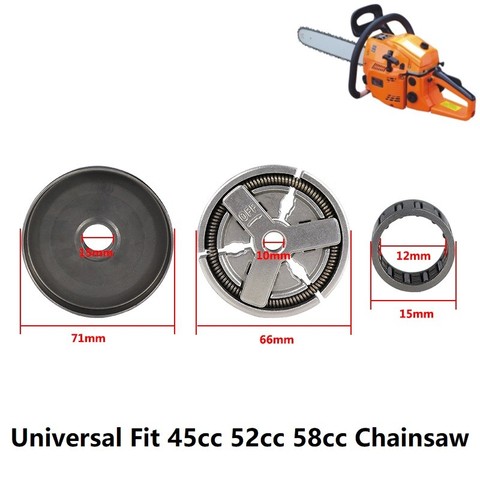 Kit de couvercle d'embrayage et roulement à aiguilles, adapté au Type Zenoah tronçonneuse 4500 5200 5800 45cc 52cc 58cc TOPSUN STIGA Anova ALPINA ► Photo 1/6