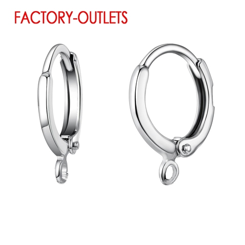 Boucle d'oreille en argent Sterling 925, accessoires de bijouterie pour femmes, bricolage, 10 pièces/lot ► Photo 1/5