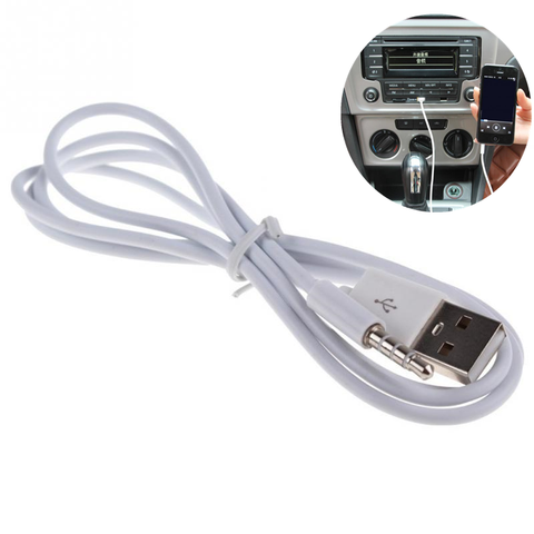 Câble Audio USB 3.5MM, 1 pièce, pour téléphone AUX, accessoires d'intérieur automobile pour voiture, haut-parleur MP3, disque U, clé USB ► Photo 1/6