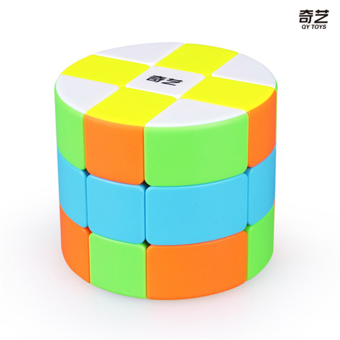 QiYi mofangge-Cube magique 3x3 Type cylindre, Cube magique, jouets éducatifs colorés pour étudiants ► Photo 1/5