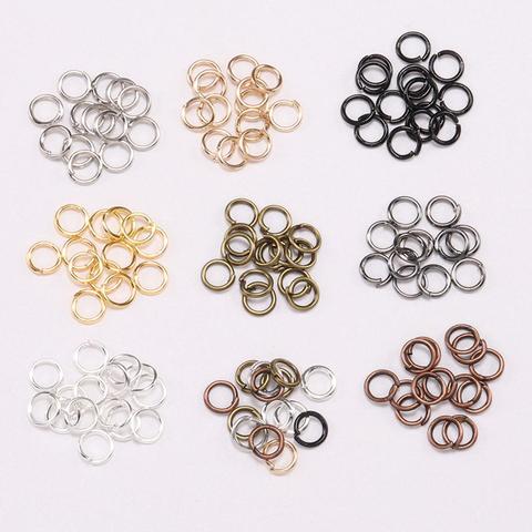 Lots d'anneaux en or Rose, anneaux connecteur pour fabrication de bijoux, 3 à 20mm, 200 pièces/lot ► Photo 1/6