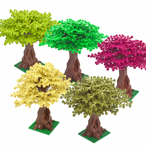 1 ensemble arbre vert Bush bricolage blocs de construction fleurs herbe plantes jardin Compatible ville bricolage MOC blocs de construction accessoires pièces ► Photo 1/6