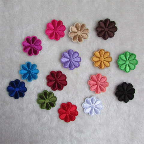 Patchs multicolores à fleurs, rayures, adhésif thermofusible, pour bricolage de vêtements, accessoire C217-C231 ► Photo 1/1