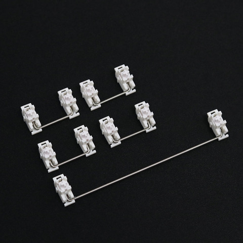 Stabilisateurs Satellite à plaque Gateron blanche 7u 6.25u 6u 2u, pour modification de clavier mécanique, touches livrées avec lubrification ► Photo 1/4