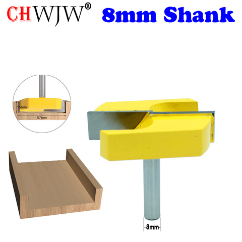 CHWJW-mèches de toupie de nettoyage du fond avec tige de 8mm, diamètre de coupe 2 à 3/16, pour planer la Surface, 1 pièce ► Photo 1/5