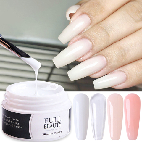 15ml acrylique UV constructeur Gel vernis épais rapide bâtiment Gel pour l'extension des ongles clair rose blanc ongles Art tremper hors vernis JI1623 ► Photo 1/6